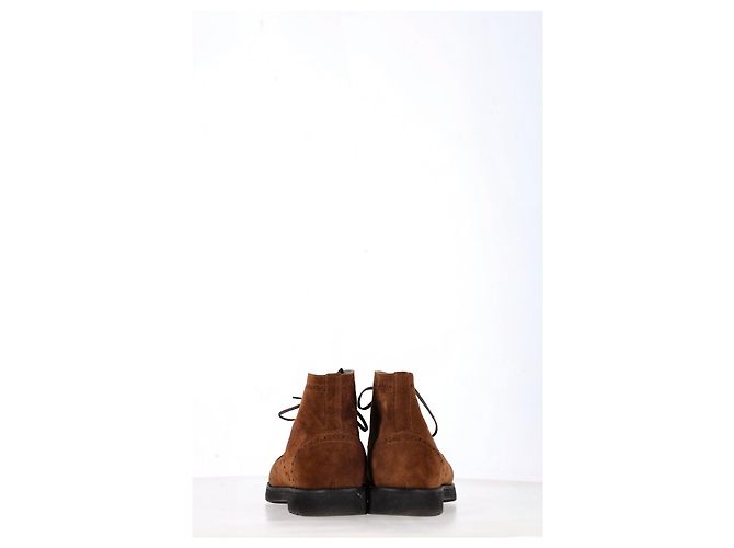 Botas Kensington com cadarço Tom Ford em camurça marrom - vista 11