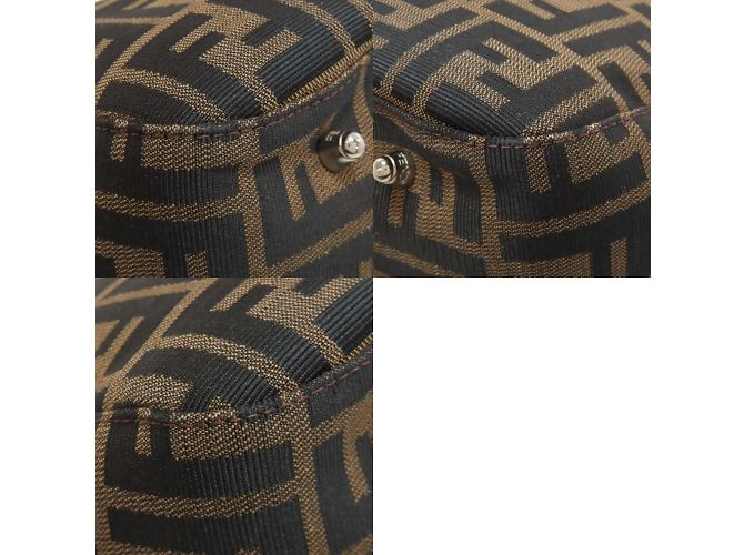 Fendi Zucca-Muster Handtasche Braun - Ansicht 10