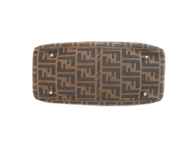 Fendi Zucca-Muster Handtasche Braun - Ansicht 4
