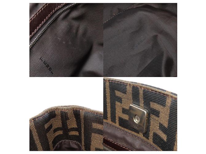 Fendi Zucca-Muster Handtasche Braun - Ansicht 7