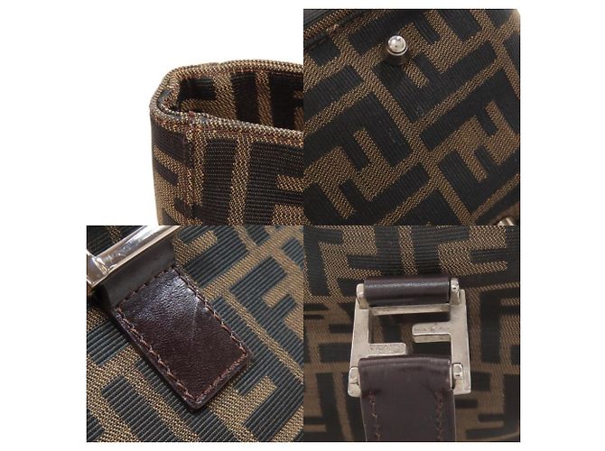 Fendi Zucca-Muster Handtasche Braun - Ansicht 8