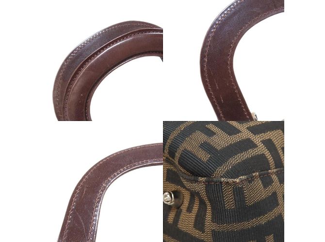 Fendi Zucca-Muster Handtasche Braun - Ansicht 9