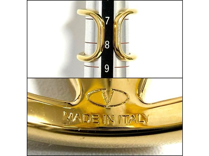 Anello in metallo V Logo Signature per donna Valentino - vista 8