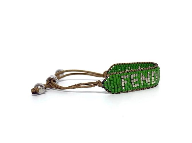 Bracciale charm Fendi in metallo - vista 4