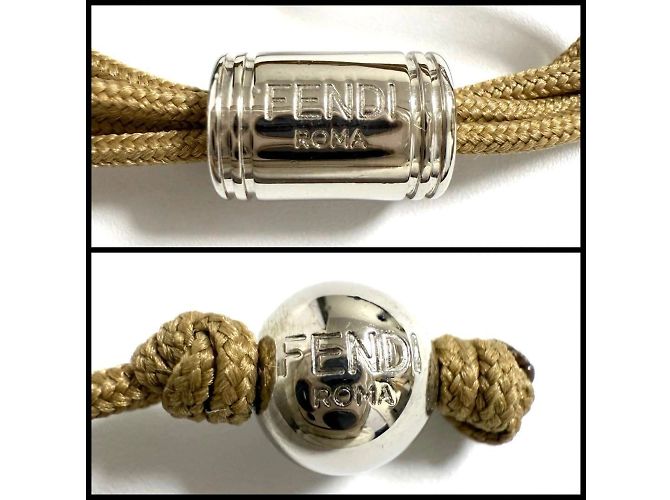 Bracciale charm Fendi in metallo - vista 6