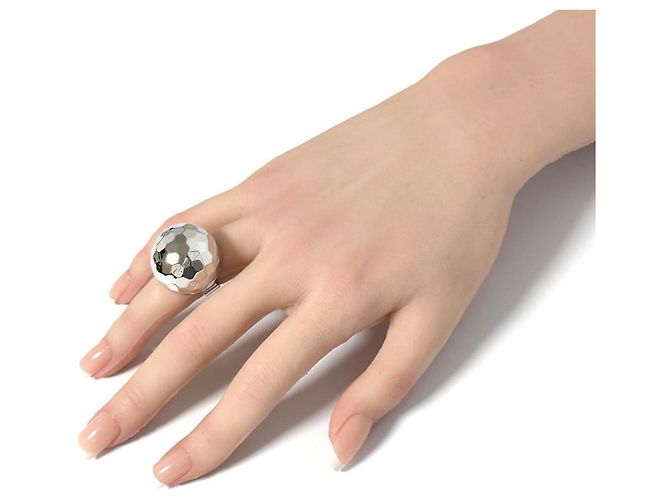Anello Mirror Ball da donna di Chanel in argento - vista 10