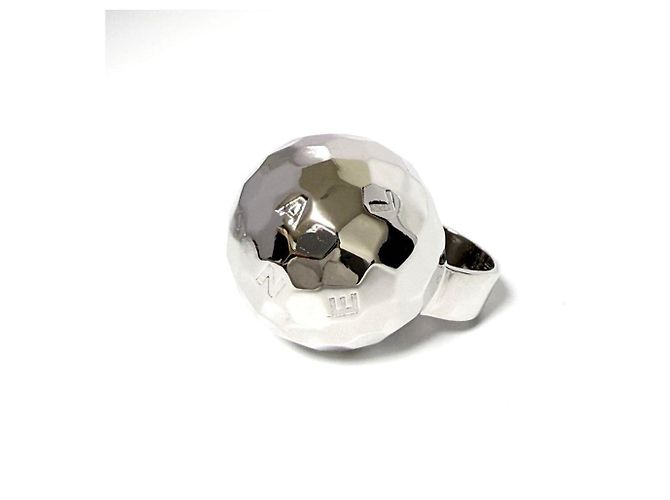 Anello Mirror Ball da donna di Chanel in argento - vista 2