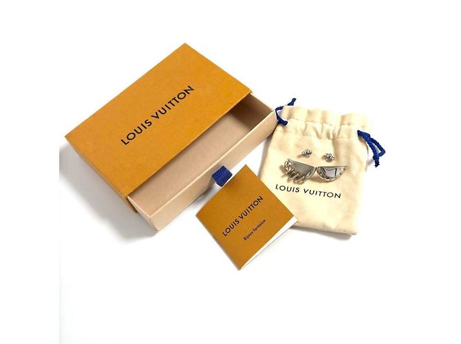 Pendientes biónicos asimétricos Louis Vuitton Plata - vista 10