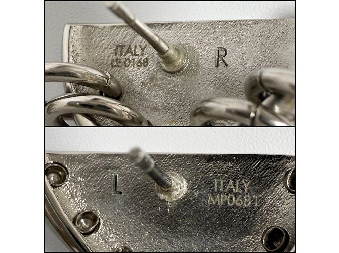 Pendientes biónicos asimétricos Louis Vuitton Plata - vista 7