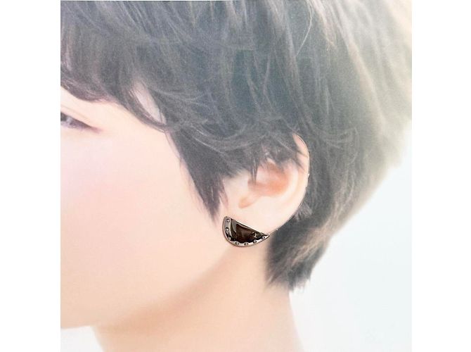 Pendientes biónicos asimétricos Louis Vuitton Plata - vista 9