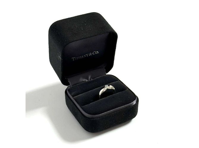 Tiffany & Co Tiffany Doppeltröpfchen-Platin-Diamant-Bandring - Ansicht 10