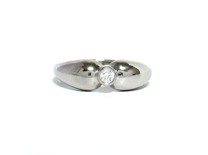 Tiffany & Co Tiffany Doppeltröpfchen-Platin-Diamant-Bandring - Ansicht 2