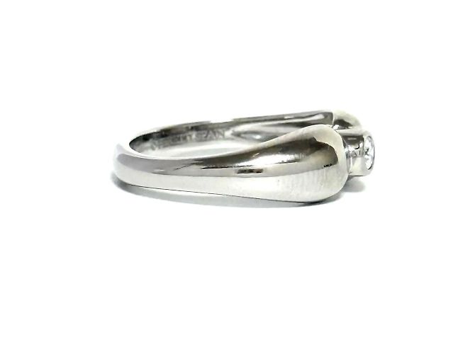 Tiffany & Co Tiffany Doppeltröpfchen-Platin-Diamant-Bandring - Ansicht 3