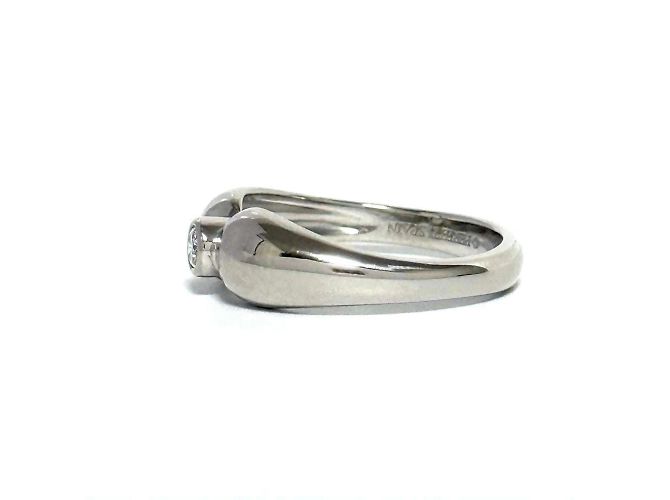 Tiffany & Co Tiffany Doppeltröpfchen-Platin-Diamant-Bandring - Ansicht 4