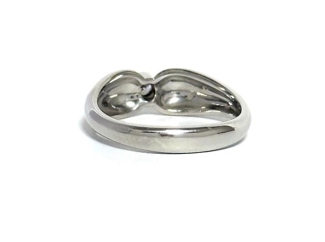 Tiffany & Co Tiffany Doppeltröpfchen-Platin-Diamant-Bandring - Ansicht 5