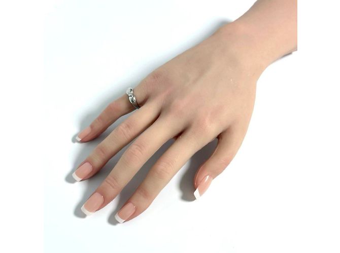 Tiffany & Co Tiffany Doppeltröpfchen-Platin-Diamant-Bandring - Ansicht 9