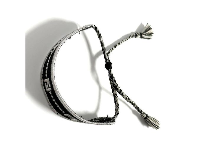 Bracciale charm Misanga Fendi per uomini e donne Nero Argento - vista 6