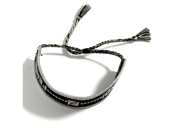 Bracciale charm Misanga Fendi per uomini e donne Nero Argento - vista 7
