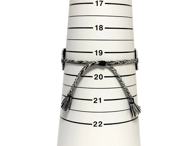 Bracciale charm Misanga Fendi per uomini e donne Nero Argento - vista 8