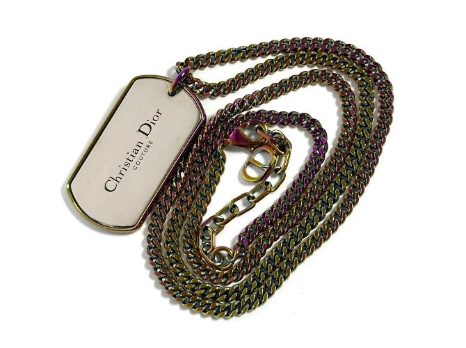 Collier Pendentif COUTURE pour Homme Christian Dior Multicolore - vue 8