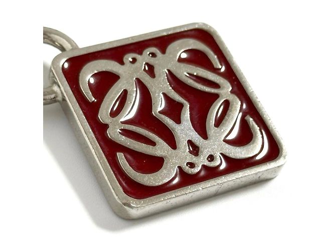 Loewe Men's Key Holder Ring Anagram Red - view 7
