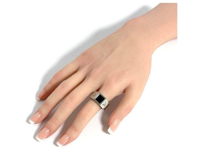 Anello Berg LV Onyx da uomo Louis Vuitton - vista 9