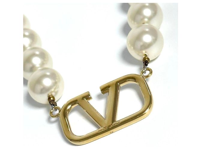 Collana di perle con logo V di Valentino per donne - vista 5