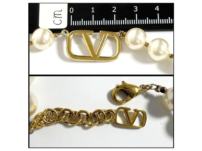 Collana di perle con logo V di Valentino per donne - vista 8
