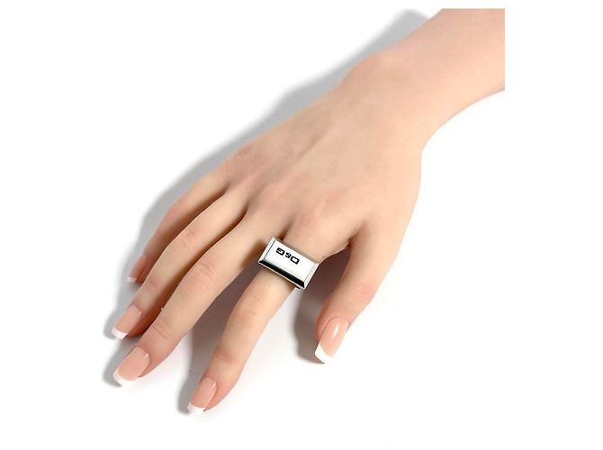 Anello sigillo con logo Dolce & Gabbana per uomo - vista 10