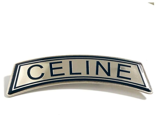 Céline Broche Celine azul e prata - vista 9