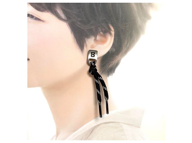 Orecchini a perno B Logo di Balenciaga - vista 10