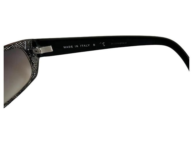 Chanel schwarze Perlen-Glitzer-Sonnenbrille 3171-B - Ansicht 5