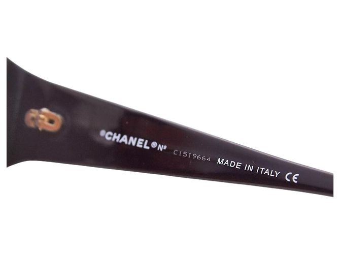Occhiali da sole Chanel Viola Porpora Oro Logo CC 5025 D'oro - vista 10
