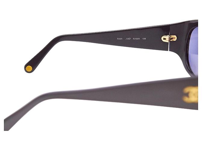 Occhiali da sole Chanel Viola Porpora Oro Logo CC 5025 D'oro - vista 7