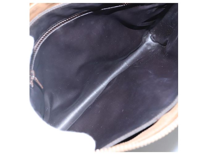 Céline Borsa a spalla in tela Macadam CELINE PVC beige oro Auth nb297 D'oro - vista 10