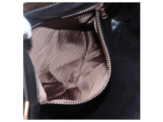 Céline Borsa a spalla in tela Macadam CELINE PVC beige oro Auth nb297 D'oro - vista 11