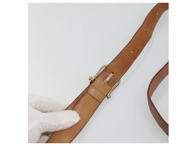 Céline Borsa a spalla in tela Macadam CELINE PVC beige oro Auth nb297 D'oro - vista 14