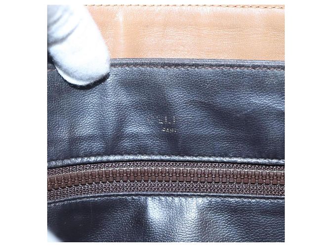 Céline Borsa a spalla in tela Macadam CELINE PVC beige oro Auth nb297 D'oro - vista 19