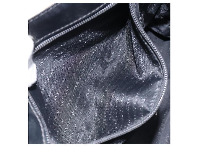 Borsa a mano in PVC beige, nera e argento con motivo Nova Check di BURBERRY Auth BD1373 Nero - vista 20