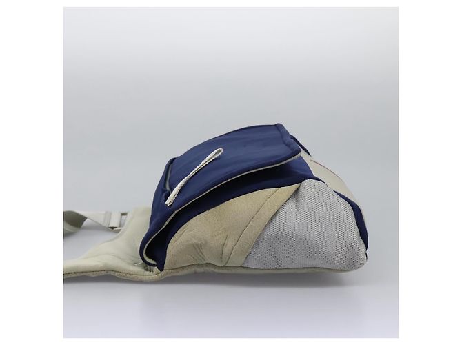 PRADA Borsa a Spalla Sportiva in Nylon Blu Auth bs23958 - vista 3