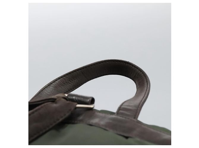 Zaino PRADA in nylon khaki Auth bs23722 Cachi - vista 14