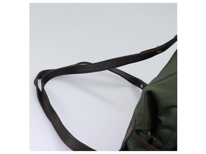 Zaino PRADA in nylon khaki Auth bs23722 Cachi - vista 15