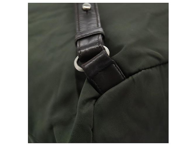 Zaino PRADA in nylon khaki Auth bs23722 Cachi - vista 18