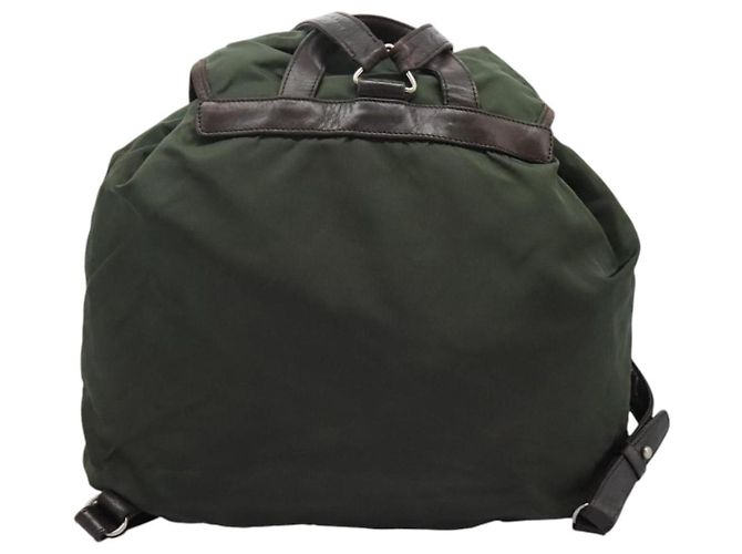 Zaino PRADA in nylon khaki Auth bs23722 Cachi - vista 2