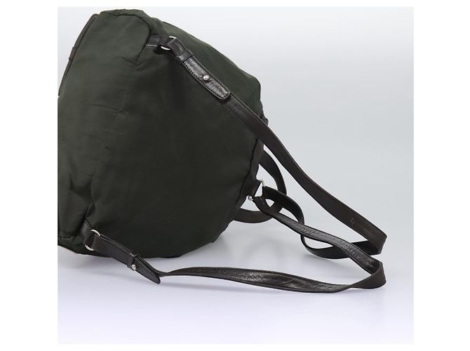 Zaino PRADA in nylon khaki Auth bs23722 Cachi - vista 8