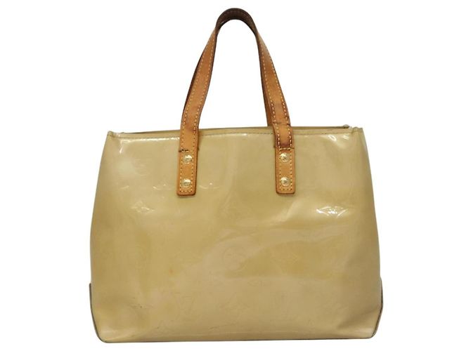 LOUIS VUITTON Monogram Vernis Reade PM Borsa a Mano Beige M91334 LV Auth BD1369 - vista 13