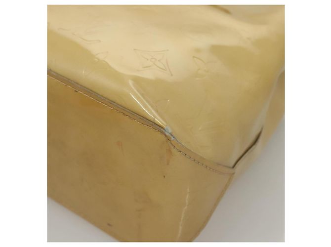 LOUIS VUITTON Monogram Vernis Reade PM Borsa a Mano Beige M91334 LV Auth BD1369 - vista 17