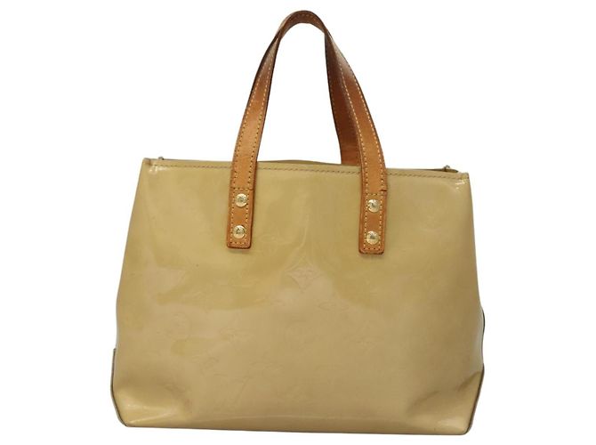 LOUIS VUITTON Monogram Vernis Reade PM Borsa a Mano Beige M91334 LV Auth BD1369 - vista 2