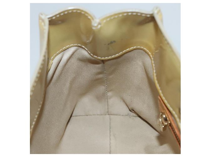 LOUIS VUITTON Monogram Vernis Reade PM Borsa a Mano Beige M91334 LV Auth BD1369 - vista 21