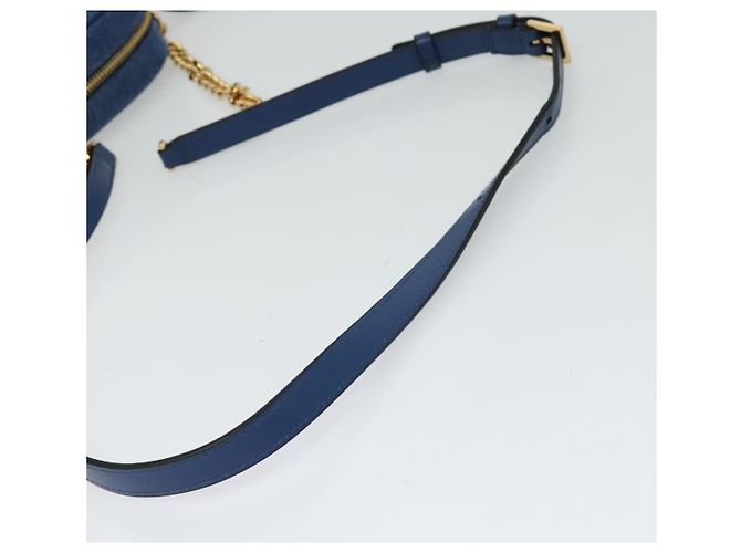VERSACE Medusa Schultertasche Denim Blau Gold Auth BD1427 Golden - Ansicht 7